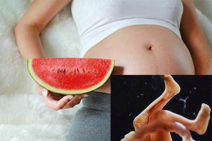 Mẹ bầu 3 tháng đầu ăn dưa hấu sẽ bổ sung canxi và kali hỗ trợ hình thành xương cho thai nhi