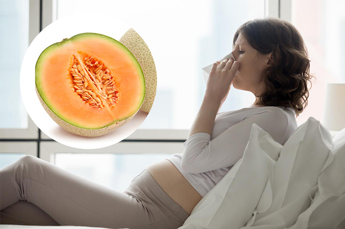 Dưa lưới giúp cải thiện sức đề kháng ở mẹ bầu nhờ vitamin C