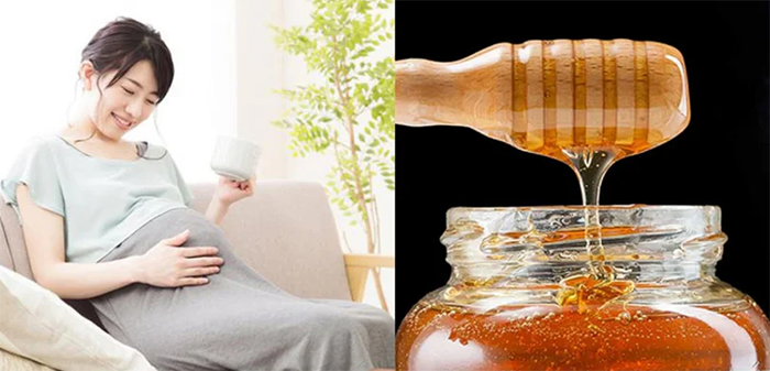 Uống mật ong giúp mẹ bầu làm dịu cổ họng, giảm triệu chứng cảm lạnh và ho