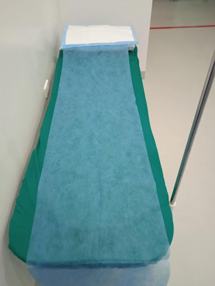 Ga trải giường, tấm lót kê gối sử dụng 1 lần cho bệnh nhân nội soi tại Mediplus