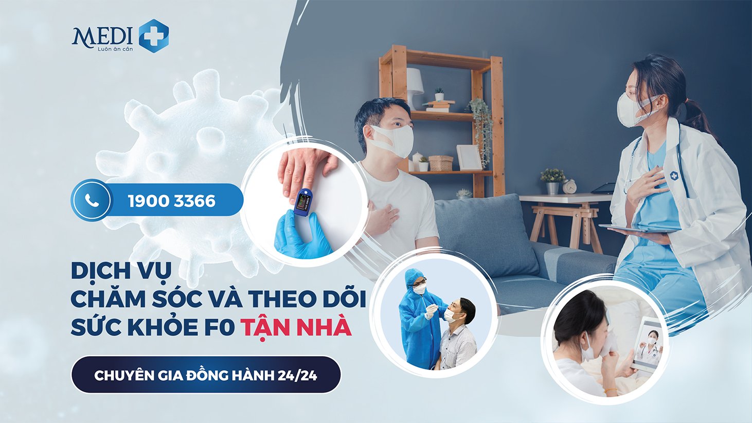 Dịch vụ chăm sóc F0 tại nhà hỗ trợ người bệnh kịp thời và hiệu quả