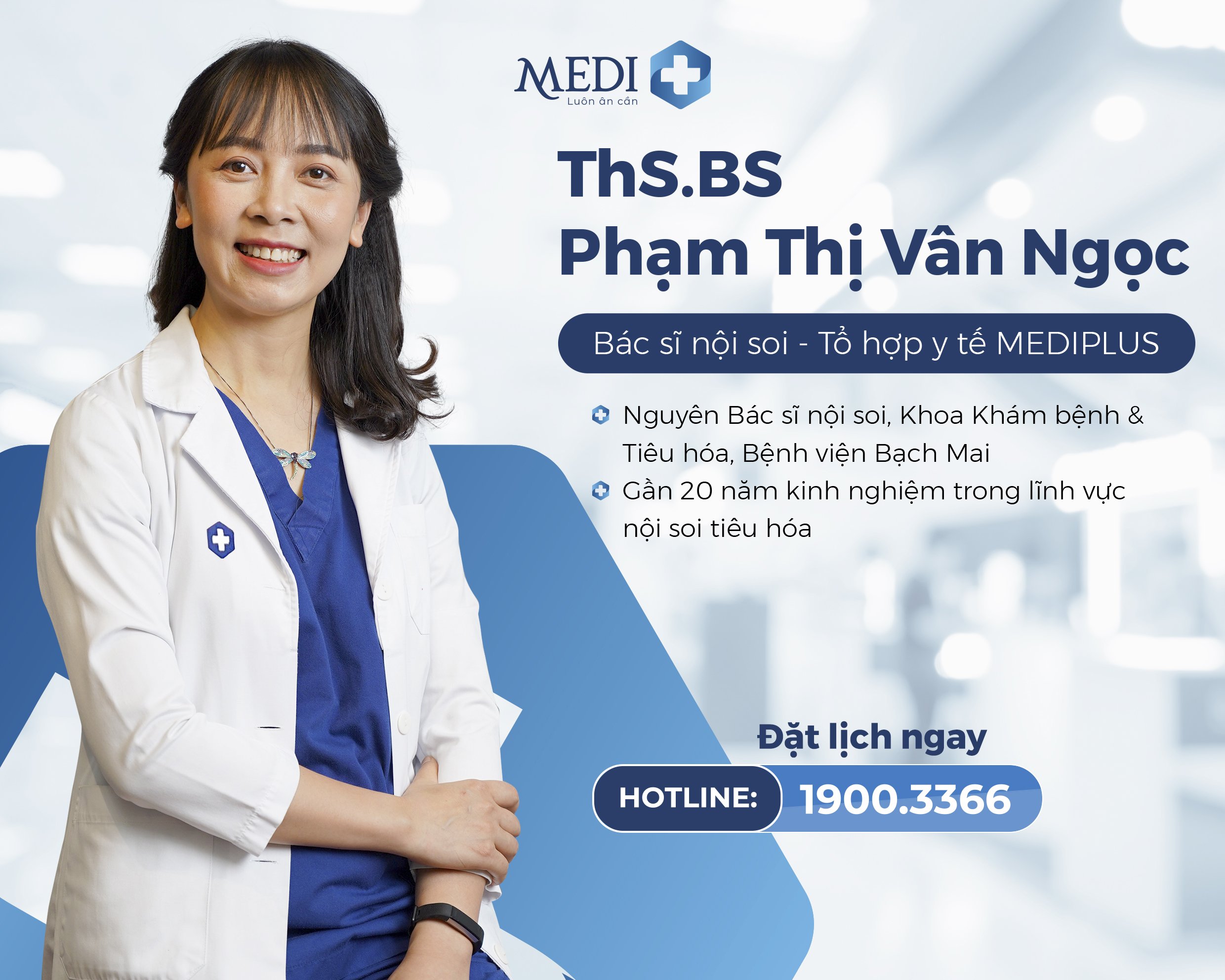ThS.BS Phạm Thị Vân Ngọc - Nguyên bác sĩ nội soi Bệnh viện Bạch Mai