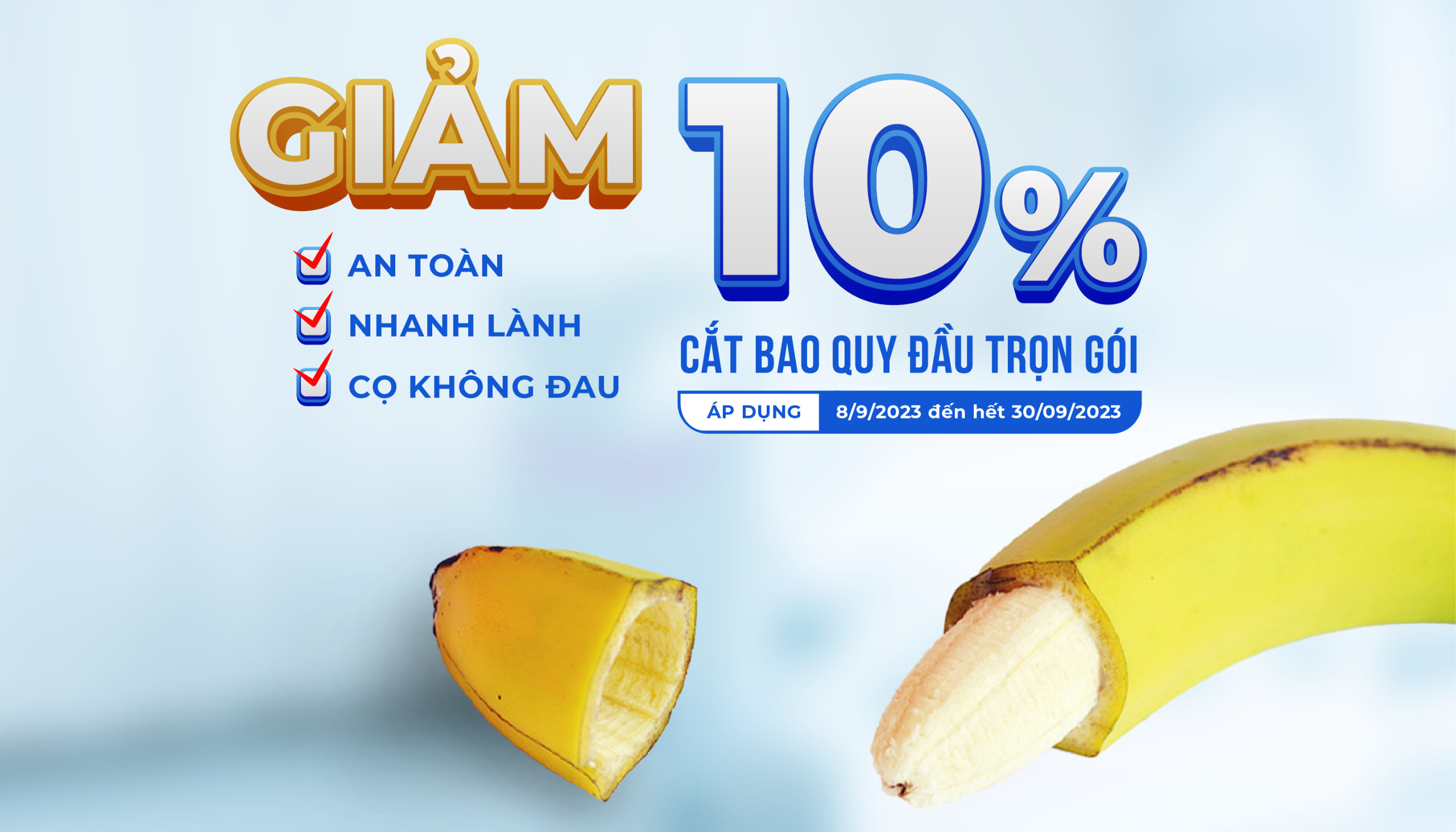 GIẢM 10% CẮT BAO QUY ĐẦU TRỌN GÓI – KHÔNG PHÁT SINH CHI PHÍ