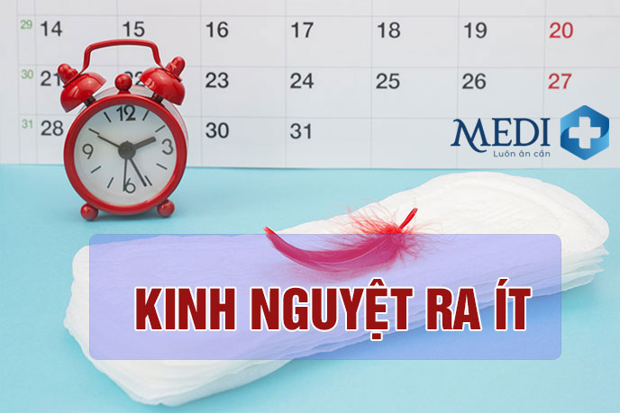 Lý do kinh nguyệt ra ít – Nỗi lo lắng của nhiều chị em