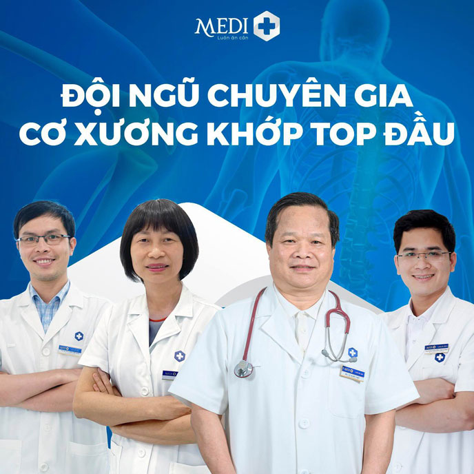 Đội ngũ chuyên gia phòng khám xương khớp MEDIPLUS giàu kinh nghiệm.