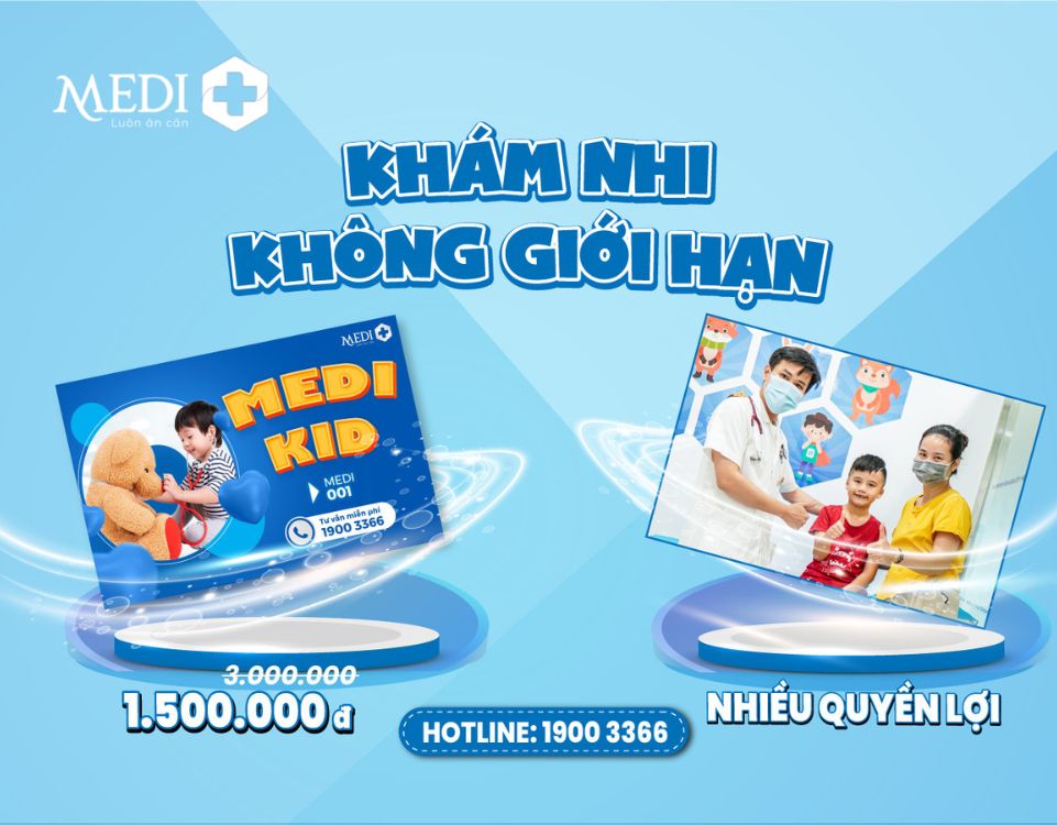GIẢM BỚT CHI PHÍ KHÁM BỆNH CẢ NĂM CHO CON YÊU VỚI THẺ MEDIKID