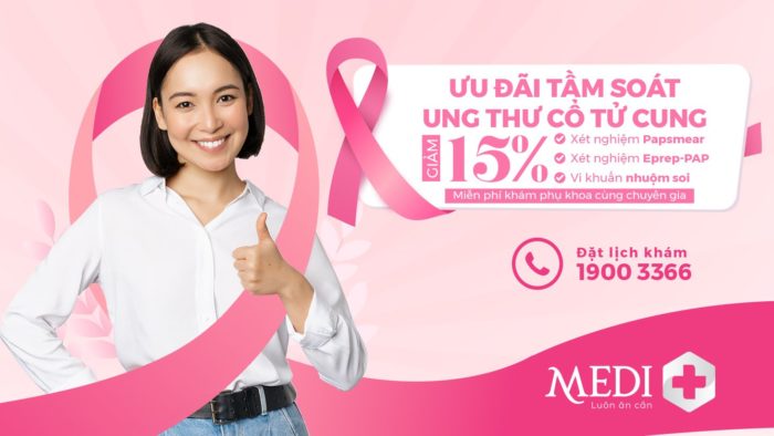 Giảm 15% các dịch vụ tầm soát ung thư cổ tử cung