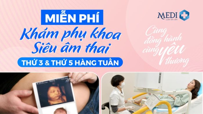 Siêu âm thai và khám phụ khoa miễn phí vào thứ 3 và thứ 5 hàng tuần