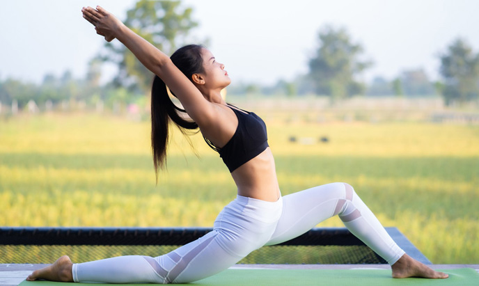 Tập Yoga giúp tăng cường lưu thông khí huyết, giảm đau nhức trong mỗi kỳ kinh