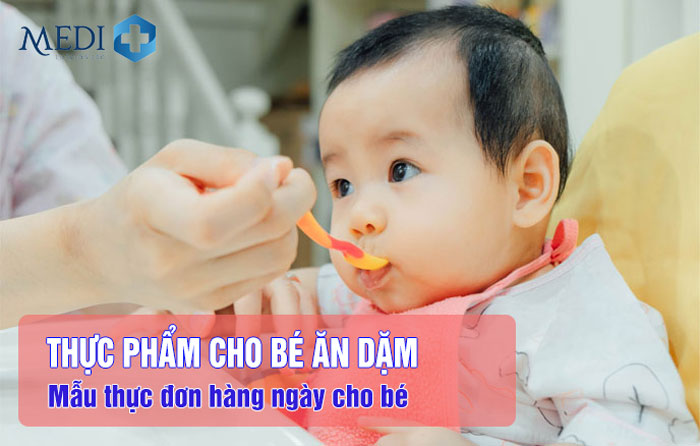 Thực phẩm ăn dặm cho bé, Thực đơn cho bé dễ hấp thụ