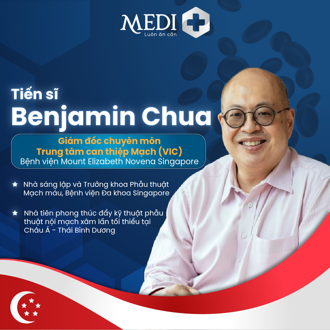 Tiến sĩ Benjamin Chua - Giám đốc Trung tâm can thiệp mạch (VIC)