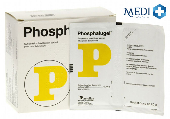 Thuốc Phosphalugel giúp giảm triệu chứng khó chịu của bệnh lý dạ dày