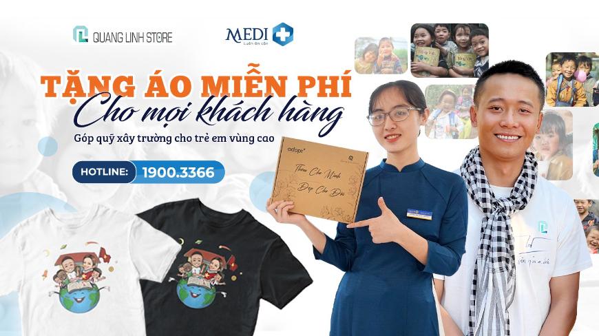 MEDIPLUS THAM GIA GÓP QUỸ DỰ ÁN THIỆN NGUYỆN CỦA QUANG LINH VLOGS VÀ HOA HẬU THÙY TIÊN 