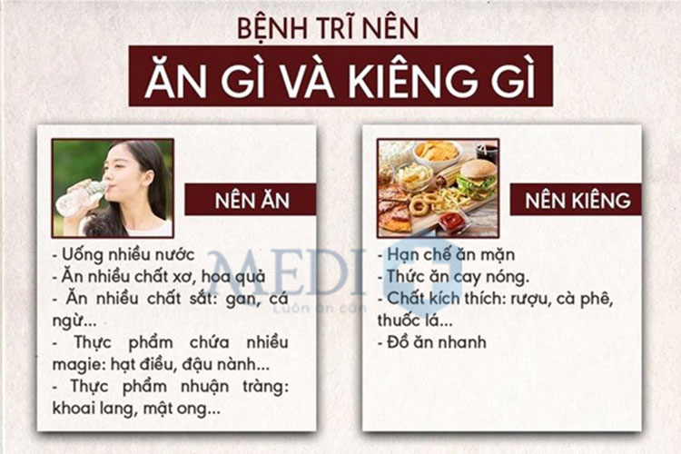 Mắc bệnh trĩ cần đặc biết lưu ý tới chế độ ăn uống sinh hoạt hàng ngày