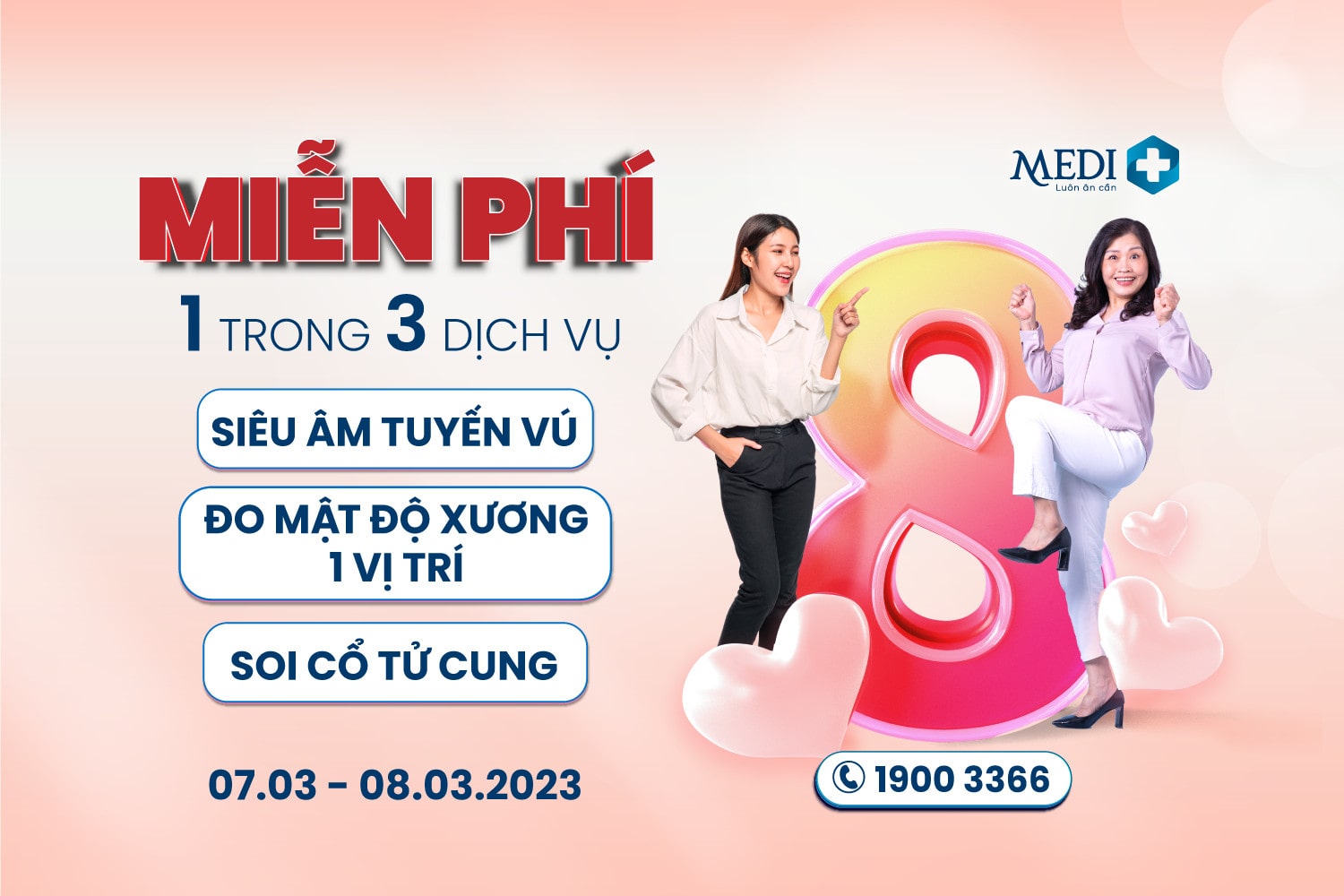 Cùng MEDIPLUS gửi món quà sức khỏe đúng lúc vượt lên mọi lời chúc tới người bạn yêu trong ngày “Tôn vinh Phái đẹp”