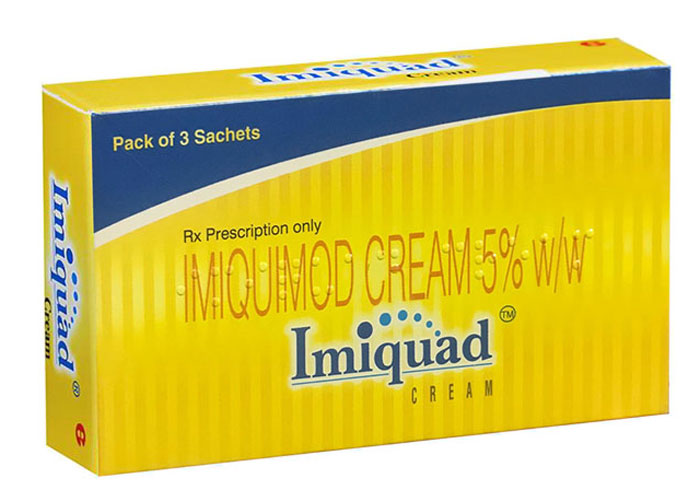 Thuốc Imiquimod bôi điều trị sùi mào gà, mụn cóc ngăn chặn biến chứng trên da.