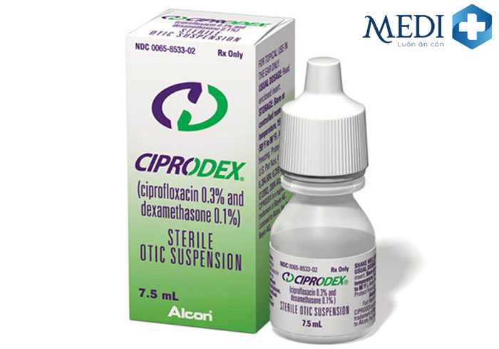 Thuốc nhỏ viêm tai giữa Ciprodex