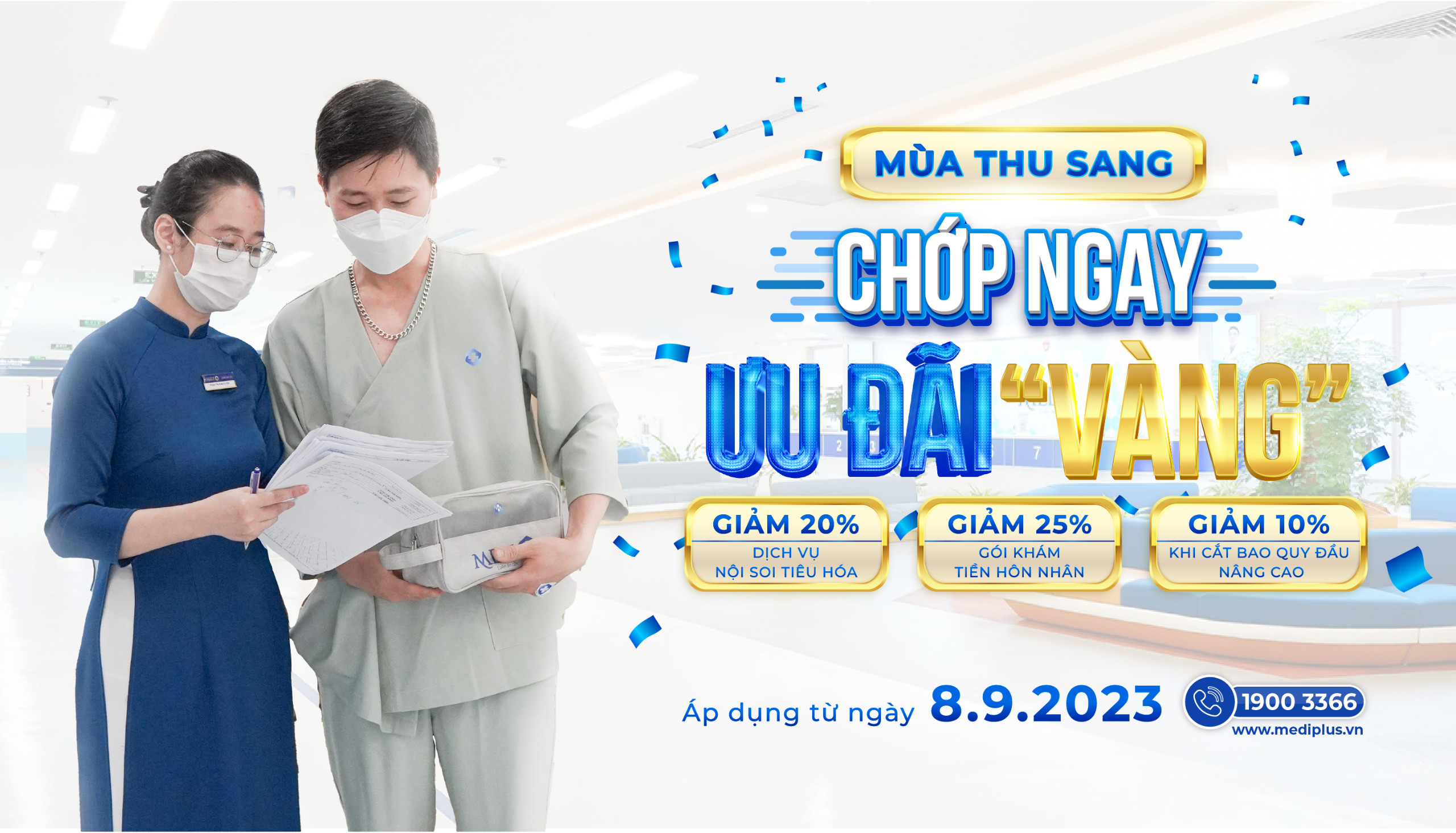 MEDIPLUS TẶNG QUÀ THÁNG 9: MÙA THU SANG, CHỚP NGAY ƯU ĐÃI “VÀNG”