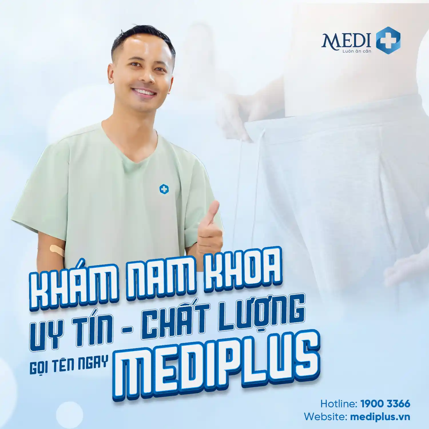 Đến ngay tổ hợp y tế Mediplus để thăm khám các bệnh nam khoa