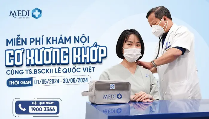 Miễn phí khám nội cơ xương khớp cùng TS.BSCKII Lê Quốc Việt