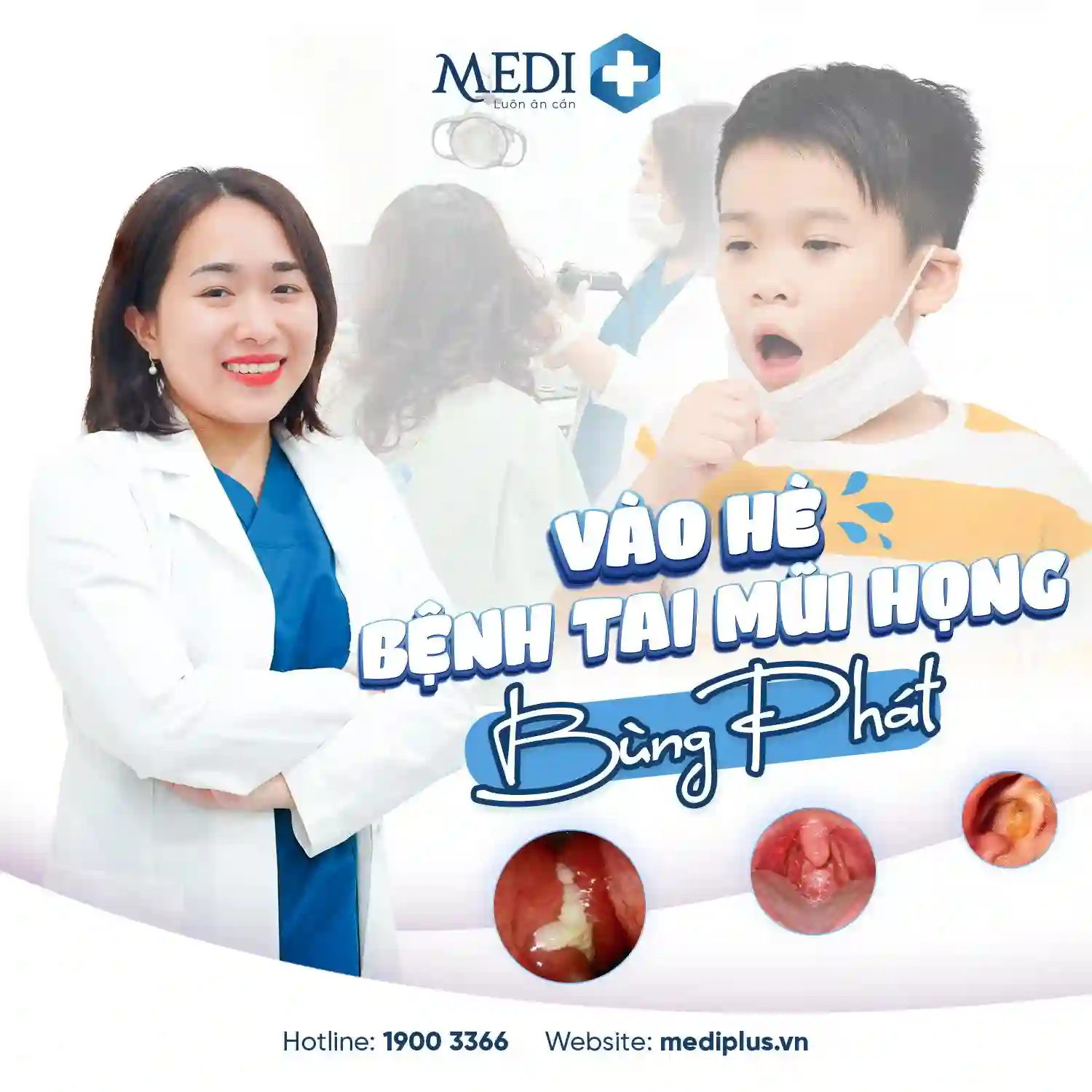 Mediplus dành tặng ưu đãi đặc biệt giảm 50% phí khám nội soi tai mũi họng với ThS Thào Thị Thảo Nguyên