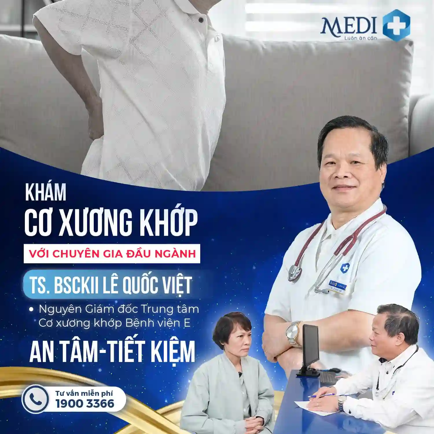 MIỄN PHÍ KHÁM CƠ XƯƠNG KHỚP VỚI TS. BS LÊ QUỐC VIỆT