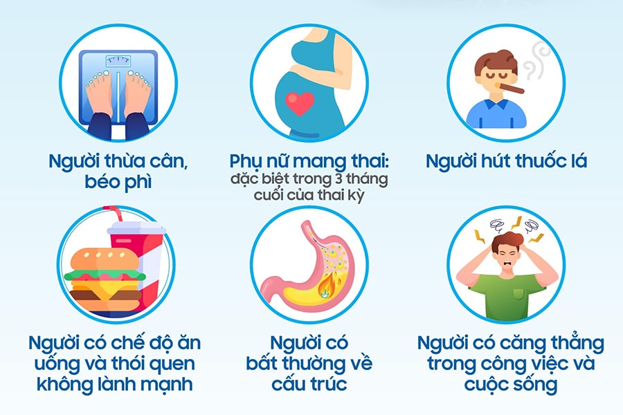 Những đối tượng hay bị trào ngược dạ dày, thực quản
