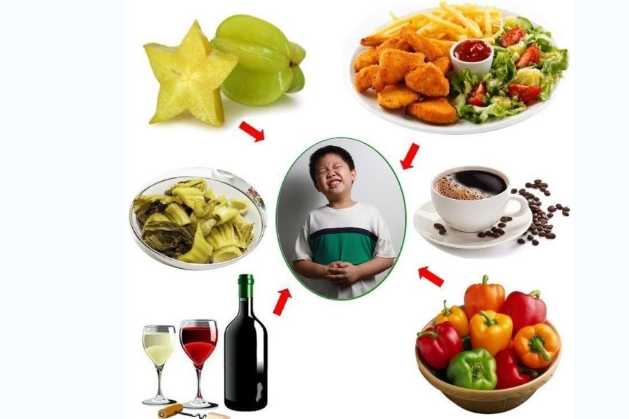 Trẻ bị viêm dạ dày cần tránh đồ cay nóng và có tính axit cao