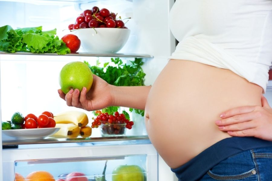 Dinh dưỡng có ảnh hưởng tới cân nặng của bà bầu theo từng tháng 
