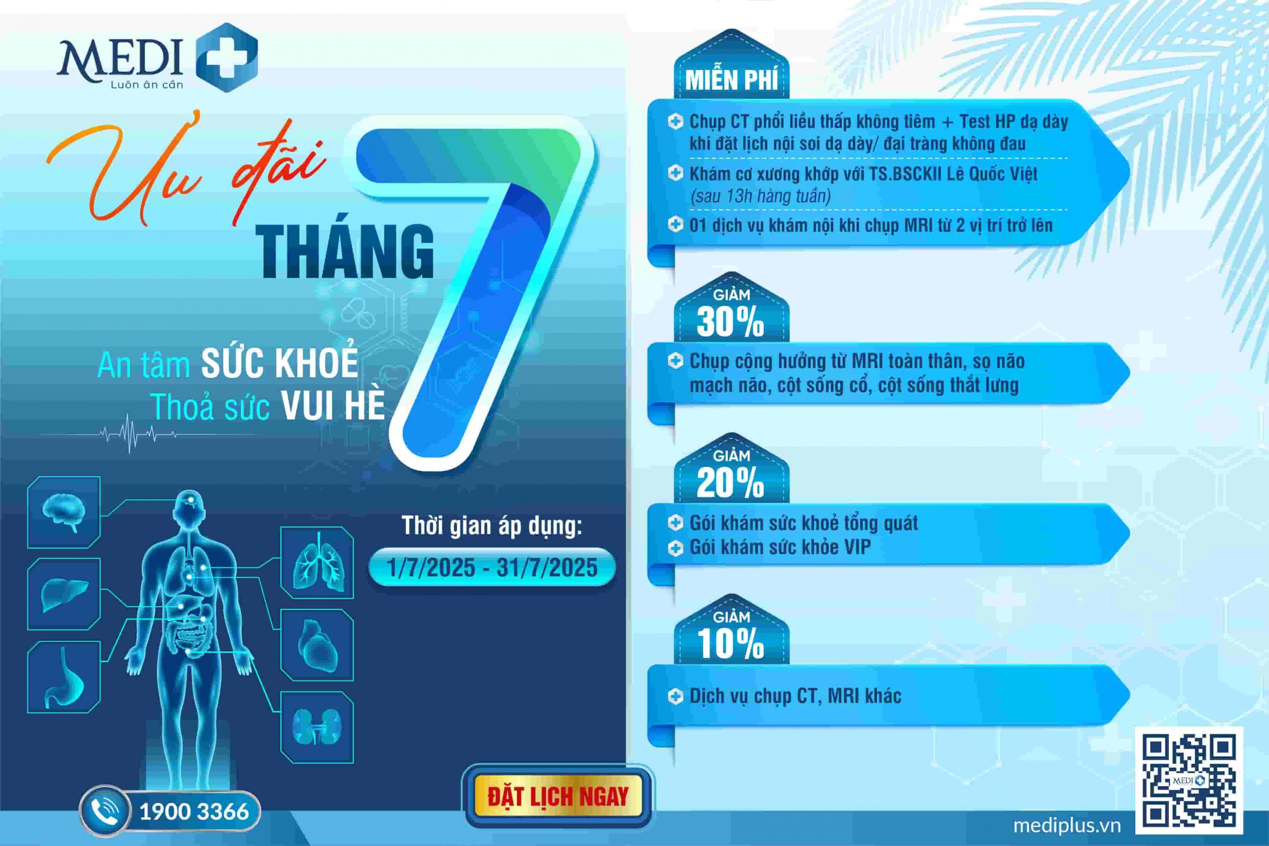 ƯU ĐÃI THÁNG 7: An tâm sức khỏe – Thỏa sức vui hè
