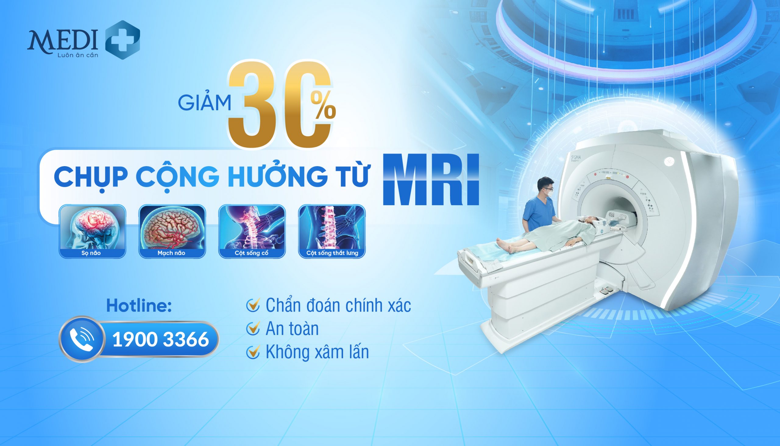 GIẢM 30% CHỤP CỘNG HƯỞNG TỪ MRI
