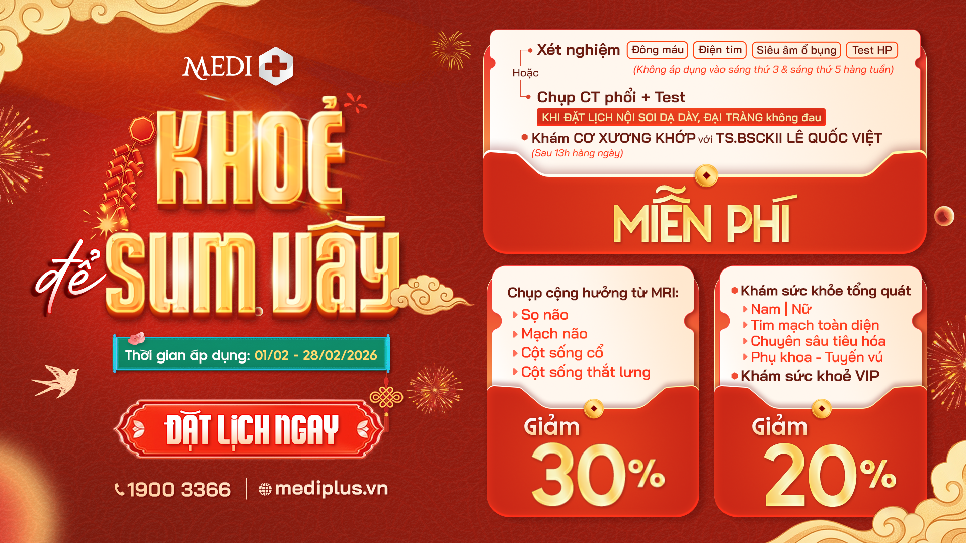 ƯU ĐÃI THÁNG 2: KHỎE ĐỂ SUM VẦY