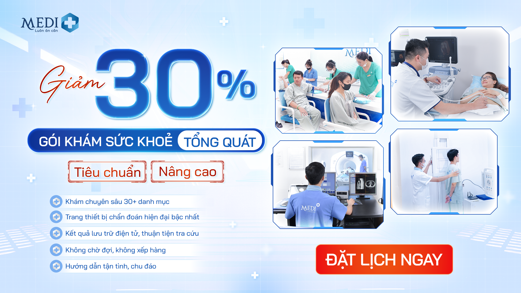 [ƯU ĐÃI CÓ HẠN] Giảm 30% Khám sức khỏe tổng quát Nam/Nữ
