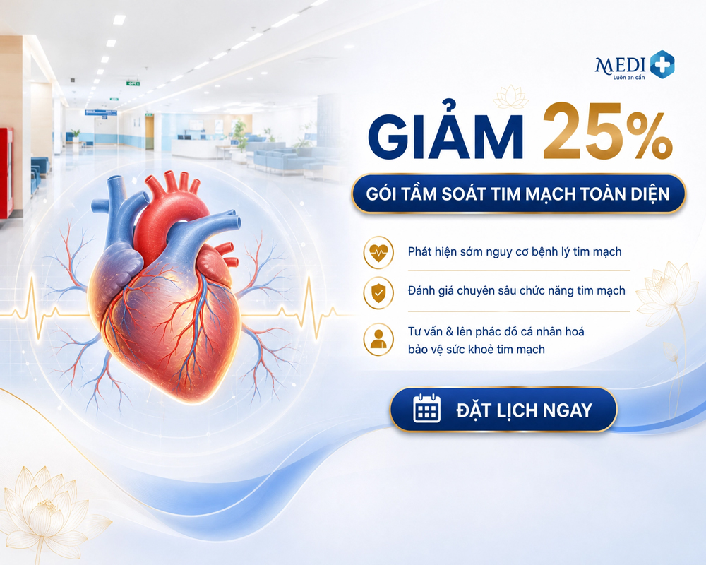 Tầm soát Tim mạch – Nhận ƯU ĐÃI LỚN từ Mediplus